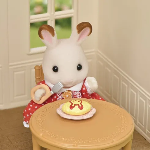 Sylvanian Families - Hus Med Møbler Og Kanin Figur - 15 Dele - 5567