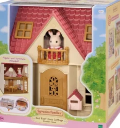 Sylvanian Families - Hus Med Møbler Og Kanin Figur - 15 Dele - 5567