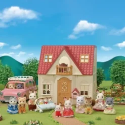 Sylvanian Families - Hus Med Møbler Og Kanin Figur - 15 Dele - 5567