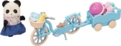 Sylvanian Families - Panda Med Cykel Med Vogn Og Rulleskøjter Sæt - 5652