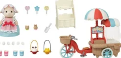 Sylvanian Families - Popcorn Cykelvogn Med Får Sæt - 5653