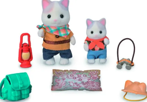 Sylvanian Families - Spændende Opdagelsessæt -Latte Cat Bror & Baby - 5763