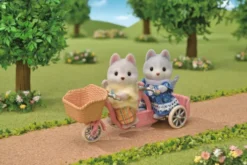 Sylvanian Families - Tandem Cykel Sæt Med 2 Husky Figurer - 5637