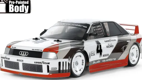 Tamiya 47511 - Audi 90 Quattro Racing Rc - Tt-02 - Painted - 1:10
