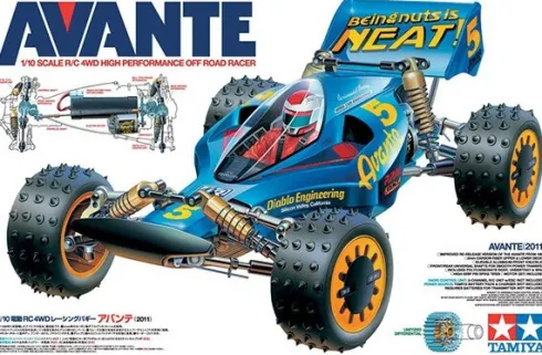 Tamiya - Avante 2011 R/C Fjernstyret Bil Byggesæt - 1/10 - 58489
