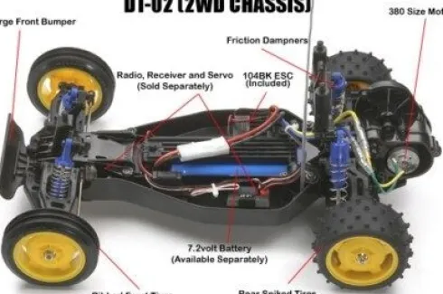 Tamiya - Holiday Buggy 2010 Dt-02 Rc Byggesæt U-Esc - 58470