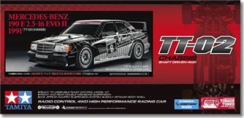 Tamiya 58752 - Mercedes-Benz 190 E 2.5-16 Evo II 1991 - Tt-02 - 1:10