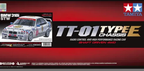 Tamiya 58516 - Rc Bmw 318I Stw Bil - Tt-01 Type-E - 1:10