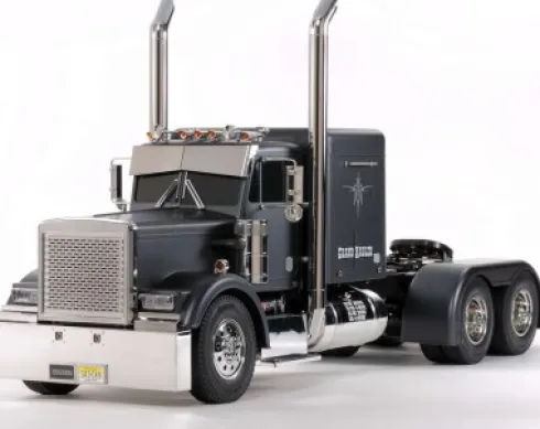 Tamiya - Rc Grand Hauler Fjernstyret Lastbil Byggesæt - Mat Sort - 1:14 - 56356