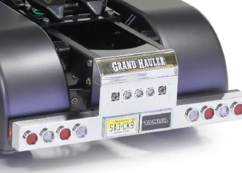 Tamiya - Rc Grand Hauler Fjernstyret Lastbil Byggesæt - Mat Sort - 1:14 - 56356