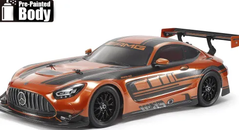 Tamiya 47519 - Rc Mercedes-Amg Gt3 Evo Painted Tt02 - 1:10