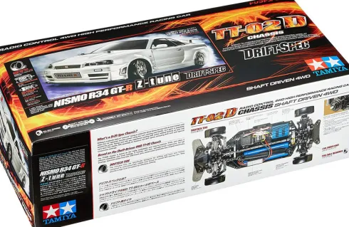 Tamiya 58605 - Rc Nissan Skyline R34 Gt-R Z-Tune Tt-02D - 1:10