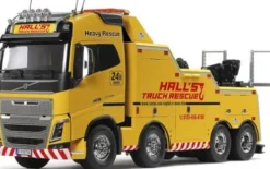 Tamiya - Rc Volvo Fh16 Tow Truck 8X4 Globetrotter 750 Fjernstyret Lastbil Byggesæt - 1:14 - 56362