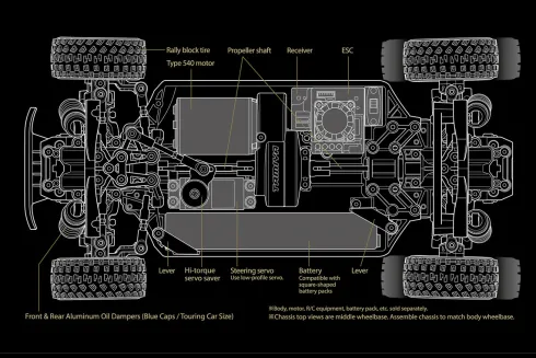 Tamiya - Rc Xm-01 Pro Chassis Kit - 1/10 - 58738