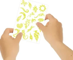 Tatoveringer Til Børn - Glow In The Dark - Crazy Chic - Clementoni