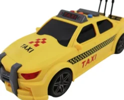 Taxi Legetøj Til Børn - Med Lys Og Lyd - Friktionsmotor