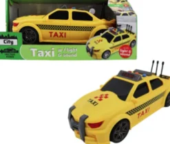 Taxi Legetøj Til Børn - Med Lys Og Lyd - Friktionsmotor