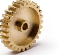 27T Brass Pinion Gear - 0.8 M / 32Dp 3.175 Shaft - Mv22703 - Maverick Rc