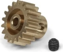 18T Brass Pinion Gear - 0.8 M / 32Dp 3.175 Shaft - Mv150087 - Maverick Rc