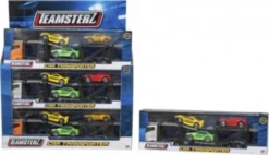 Teamsterz - Biltransporter Legetøj - Lastbil Inkl. Biler - Assorteret