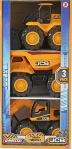 Teamsterz - Gravemaskiner Legetøj - Jcb Tough Trucks - 3-Pak