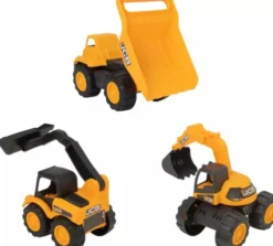 Teamsterz - Gravemaskiner Legetøj - Jcb Tough Trucks - 3-Pak