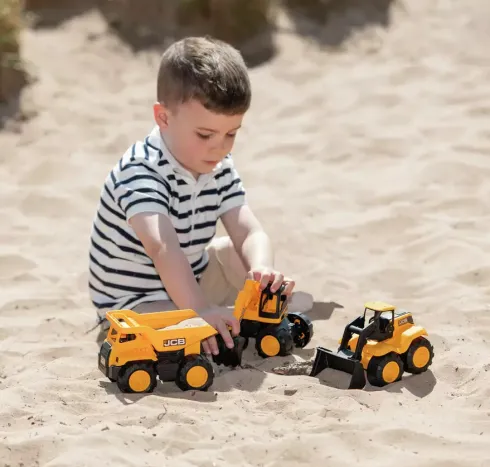 Teamsterz - Gravemaskiner Legetøj - Jcb Tough Trucks - 3-Pak