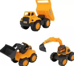 Teamsterz - Gravemaskiner Legetøj - Jcb Tough Trucks - 3-Pak