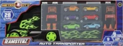 Teamsterz - Metro City - Auto Transporter Legetøj Med 6 Biler