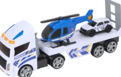 Teamsterz - Mighty Machines - Politi Helikopter Transporter Legetøj