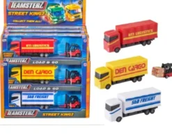 Teamsterz - Street Kingz - Load And Go - Lastbil Gaffeltruck Legetøj - Assorteret