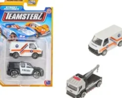 Teamsterz - Street Machines - 2 Legetøjs Biler - Assorteret
