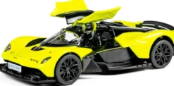 Tec-Toy - Aston Martin Valkyrie Die-Cast Model Bil - 1:43 - Lysegrøn