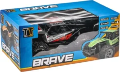 Tec-Toy - Brave Rc Fjernstyret Offroad Bil - 1:12 - 2,4Ghz - Rød