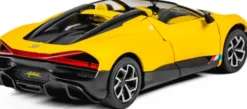 Tec-Toy - Bugatti Mistral Die-Cast Model Bil - 1:24 - Gul