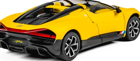 Tec-Toy - Bugatti Mistral Die-Cast Model Bil - 1:24 - Gul