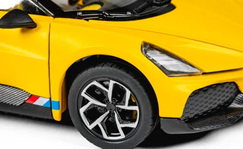 Tec-Toy - Bugatti Mistral Die-Cast Model Bil - 1:24 - Gul