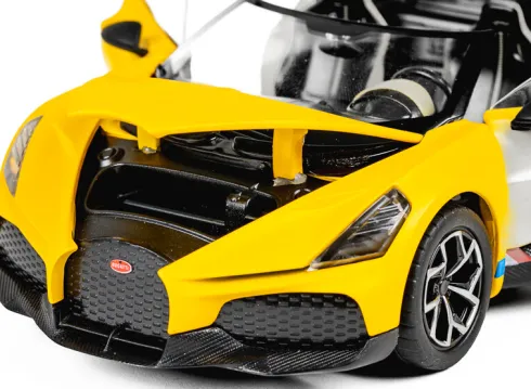Tec-Toy - Bugatti Mistral Die-Cast Model Bil - 1:24 - Gul