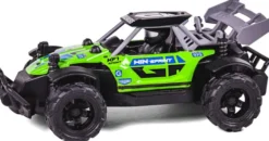 Tec-Toy - Chaser Rc Fjernstyret Offroad Bil Med Lys - 1:18 - Grøn