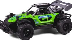 Tec-Toy - Chaser Rc Fjernstyret Offroad Bil Med Lys - 1:18 - Grøn