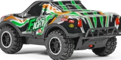 Tec-Toy - Fight-2 R/C Bil Med Lys - 1:24 - 10 Km/T - 2,4 Ghz - Grøn