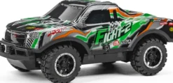 Tec-Toy - Fight-2 R/C Bil Med Lys - 1:24 - 10 Km/T - 2,4 Ghz - Grøn