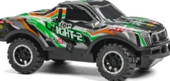 Tec-Toy - Fight-2 R/C Bil Med Lys - 1:24 - 10 Km/T - 2,4 Ghz - Grøn