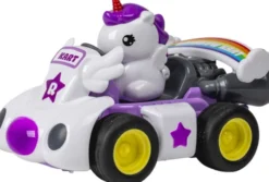 Tec-Toy - Fjernstyret Enhjørning Bil - Unicorn Rc-Kart - Lyd Og Lys