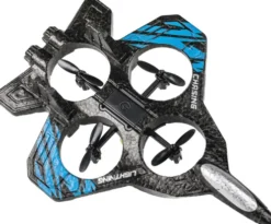 Tec-Toy - F16 Jet Fighter Drone Med Lys Til Børn - 2,4 Ghz