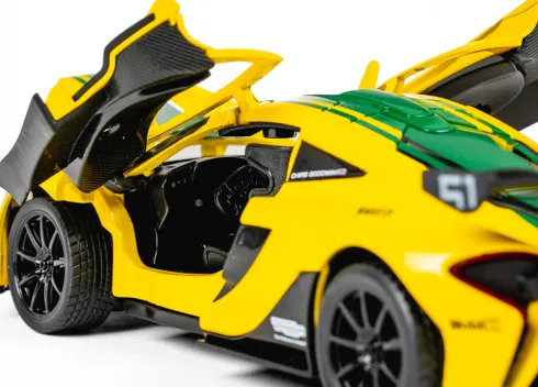 Tec-Toy - Mclaren P1 Gtr Die-Cast Model Bil - 1:24 - Gul
