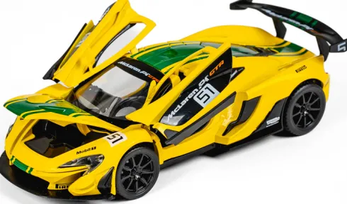 Tec-Toy - Mclaren P1 Gtr Die-Cast Model Bil - 1:24 - Gul