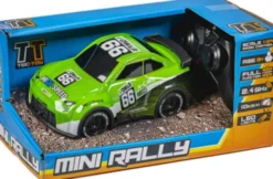 Tec-Toy - Mini Rally R/C Bil Med Lys - 1:24 - 2,4 Ghz - Grøn
