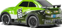 Tec-Toy - Mini Rally R/C Bil Med Lys - 1:24 - 2,4 Ghz - Grøn