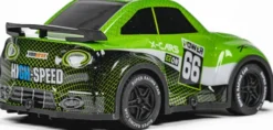 Tec-Toy - Mini Rally R/C Bil Med Lys - 1:24 - 2,4 Ghz - Grøn